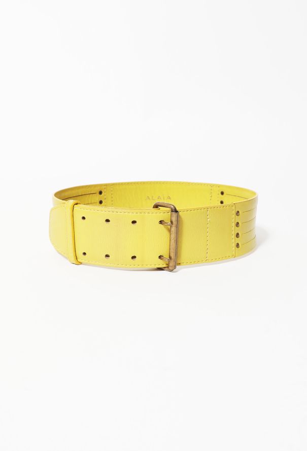 Alaïa Vintage Studded Slit Belt - 1