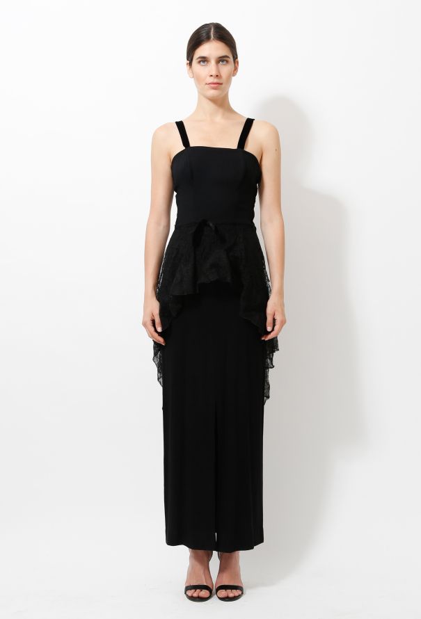 Vintage Lace Evening Dress - 2
