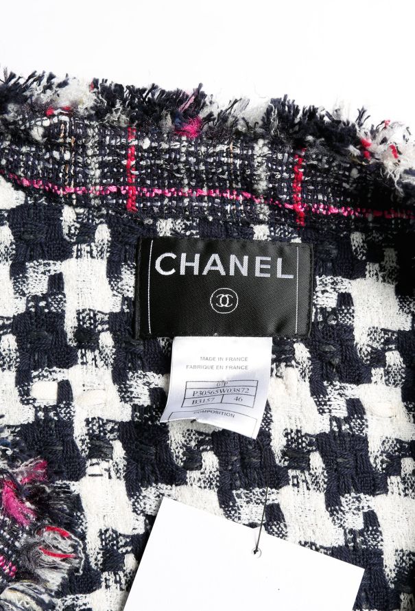 Chanel 2007 Tweed Frayed Trim Jacket - 6