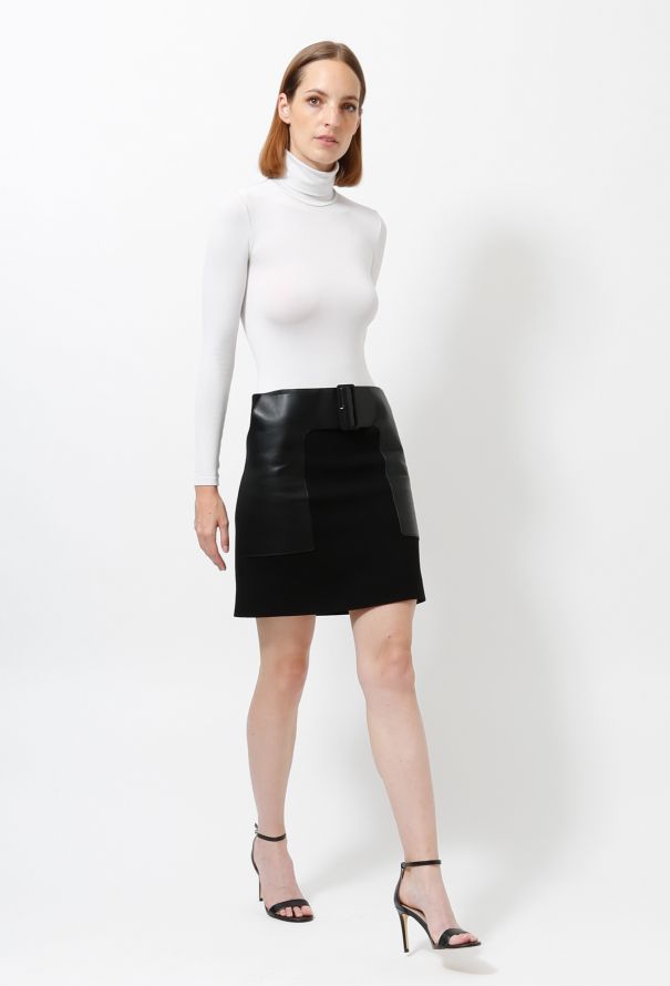 Céline Pre-fall 2012 Belted Wool Skirt - 5