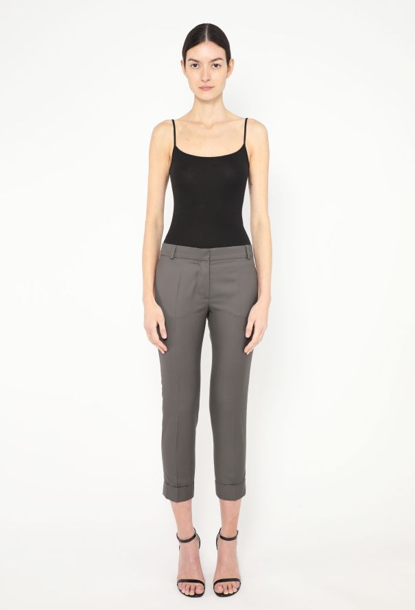 Chloé 2006 Cropped Chevron Trousers - 1