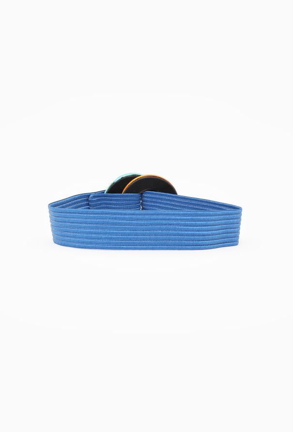 Saint Laurent Vintage Woven Silk Belt - 3