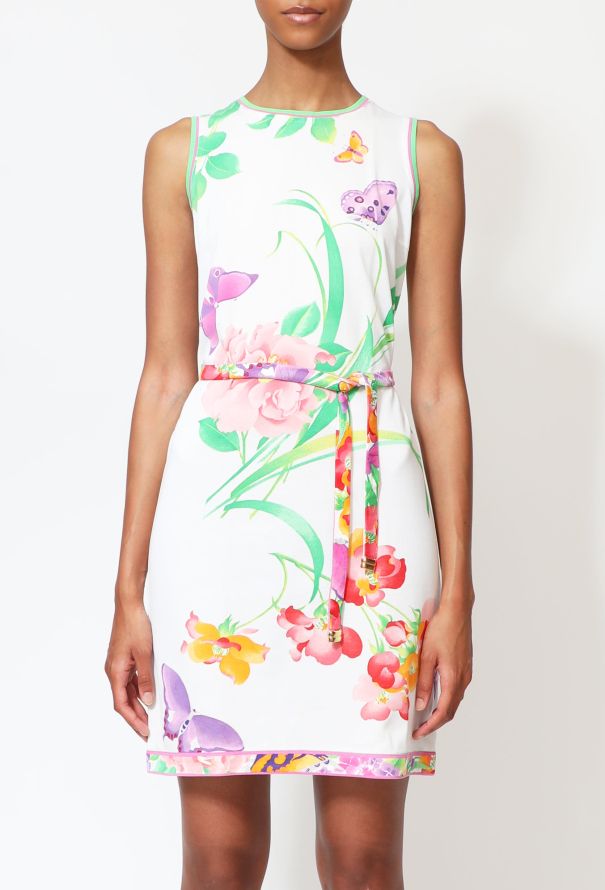 Exquisite Vintage Leonard Floral Belted Day Dress - 3