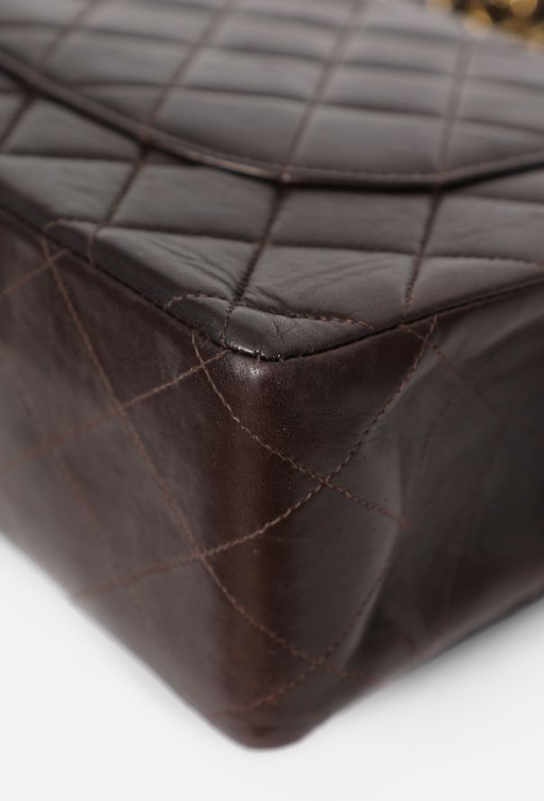 Chanel Chocolate Brown Jumbo Timeless Flap Bag - 9