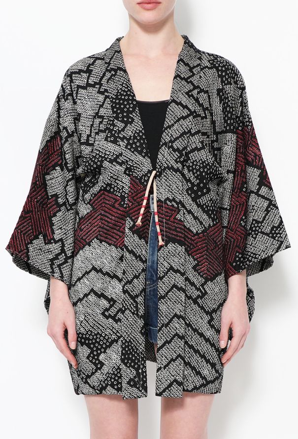 World Treasures Authentic Tricolor Crêpe Kimono - 2
