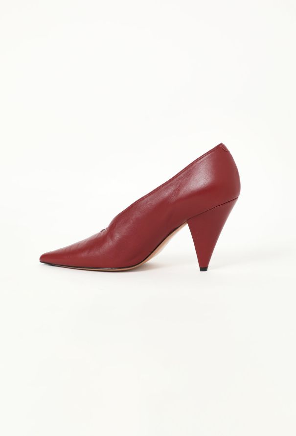 Céline 2016 Bordeaux Slit Pumps - 4