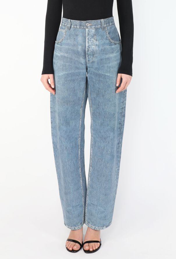 Bottega Veneta S/S 2023 Trompe l'Œil Leather Jeans - 3