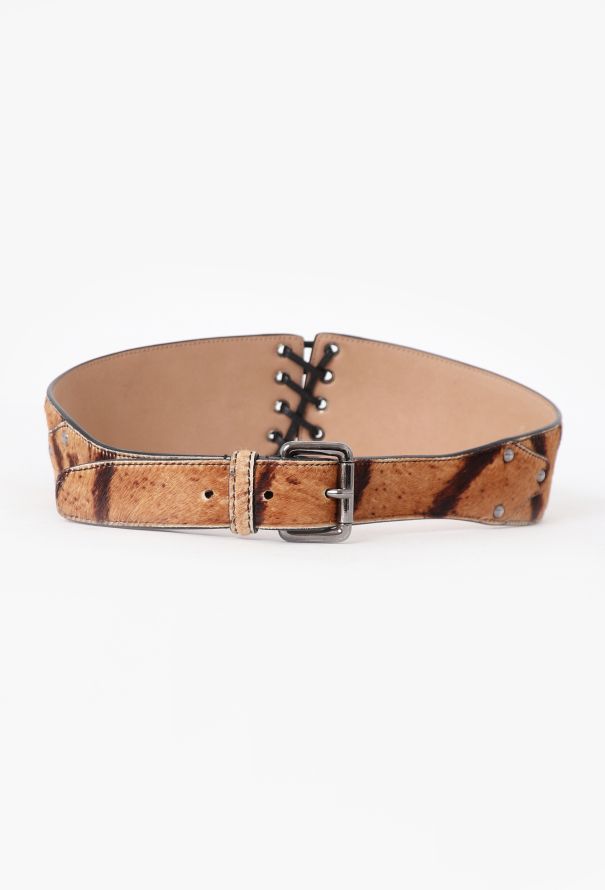 Alaïa 2019 Re-Edition '90 Ponyhair Corset Belt - 4