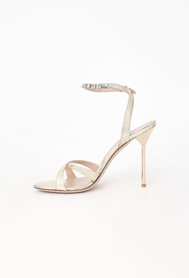 Miu Miu 2019 Metallic Embellished Sandals - 4