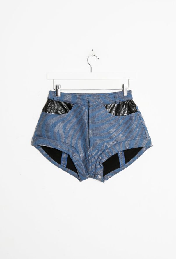 Rodarte S/S 2014 Metallic Tiger Shorts - 8