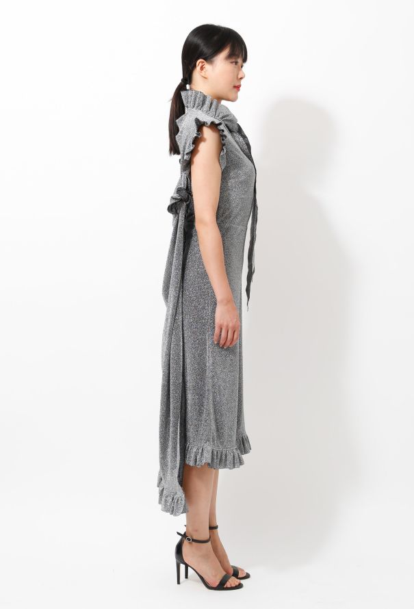 Vetements S/S 2016 Lamé Ruffled Dress - 5