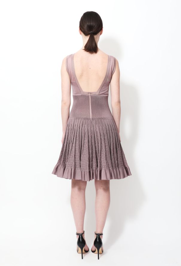 Alaïa Flared Metallic Skater Dress - 3