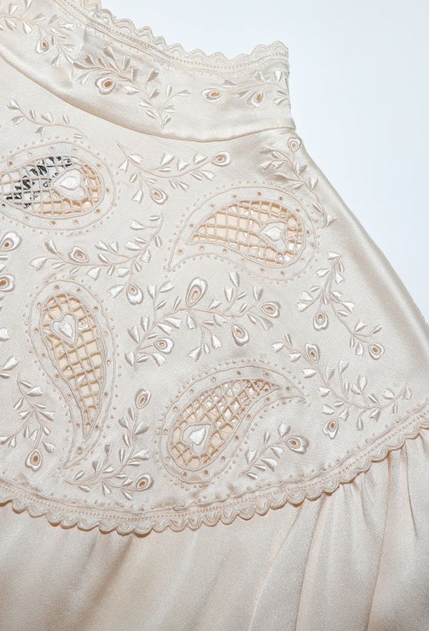 Hanae Mori '80s Embroidered Silk Blouse - 7