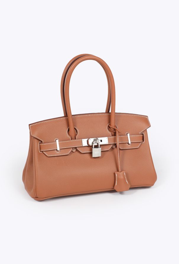 Hermès Exceptional Gold Evercolor Shoulder Birkin 29 - 5