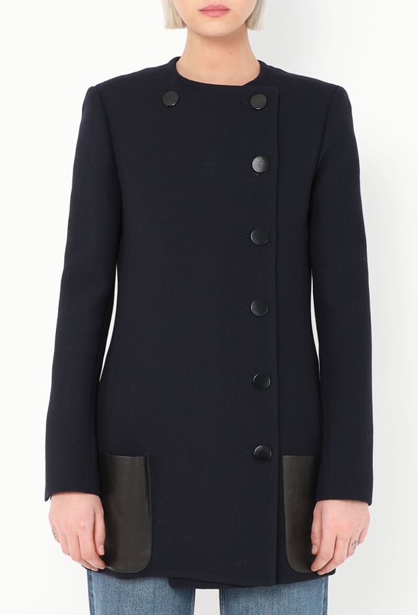 Céline F/W 2010 Leather Pocket Coat - 3