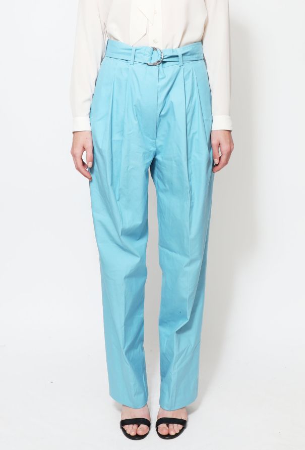 Céline Resort 2014 Belted Cotton Trousers - 3