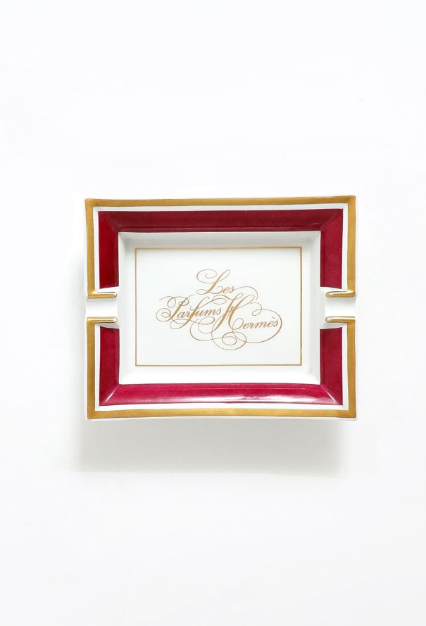Hermès Vintage 'Les Parfums' Limoges Ashtray - 1