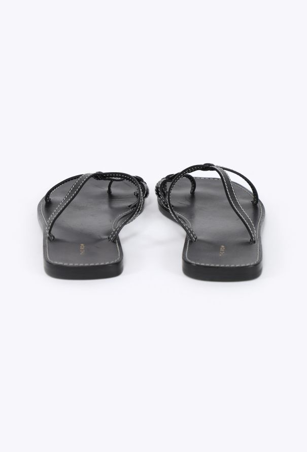 The Row 2024 Link Leather Strap Sandals - 4