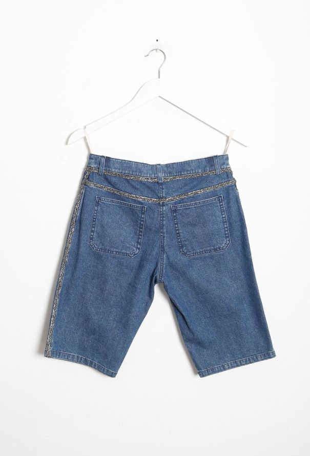 Chanel S/S 2006 Braided 'CC' Denim Shorts - 9