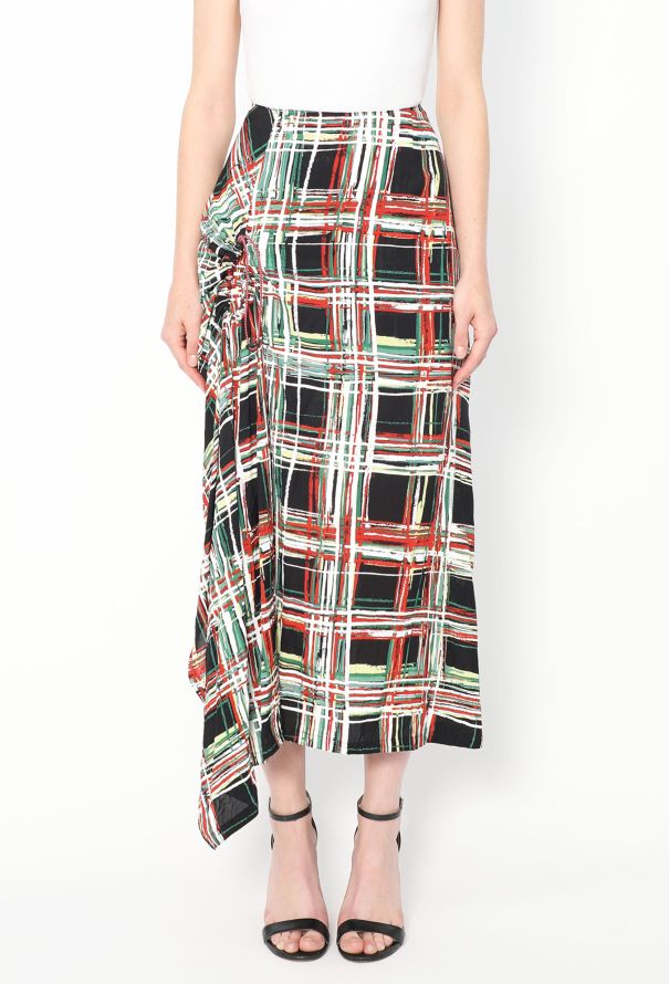 Marni Marni Asymmetrical Tartan Skirt - 3