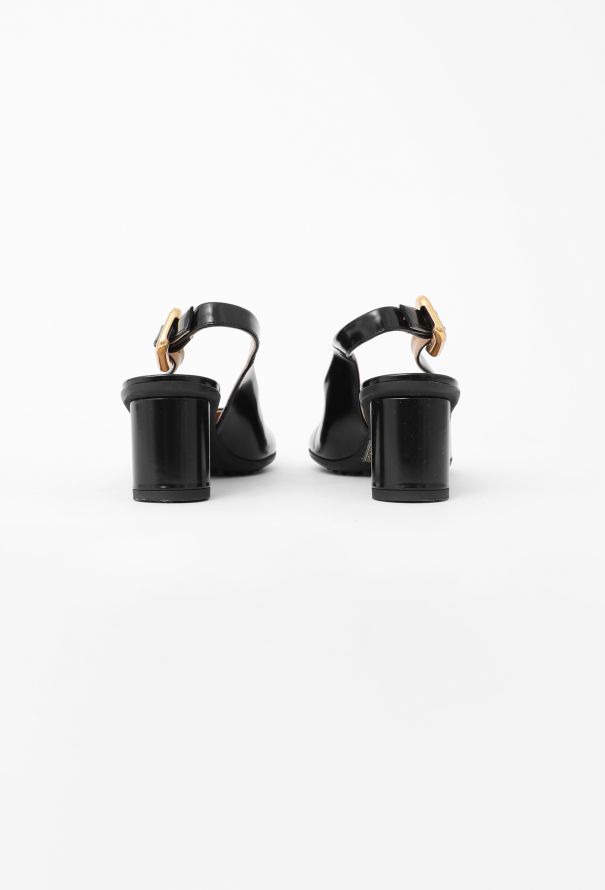 Bottega Veneta 2022 Atomic Leather Slingbacks - 5
