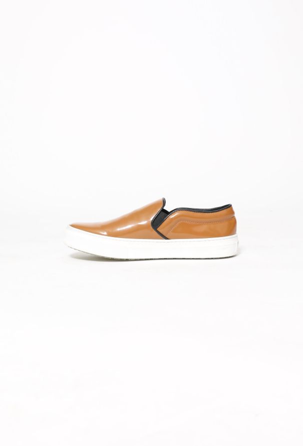 Céline 2014 Patent Slip-On Sneakers Cognac - 4
