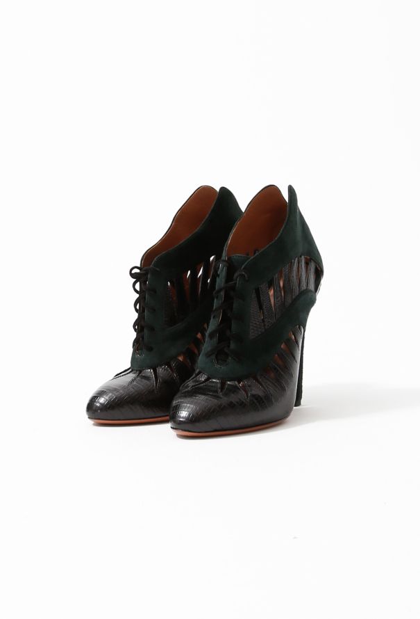 Alaïa Leather Cut-out Boots - 4