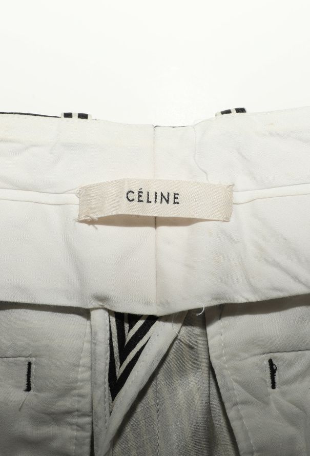 Céline Tapered Silk Pinstripe Trousers - 5