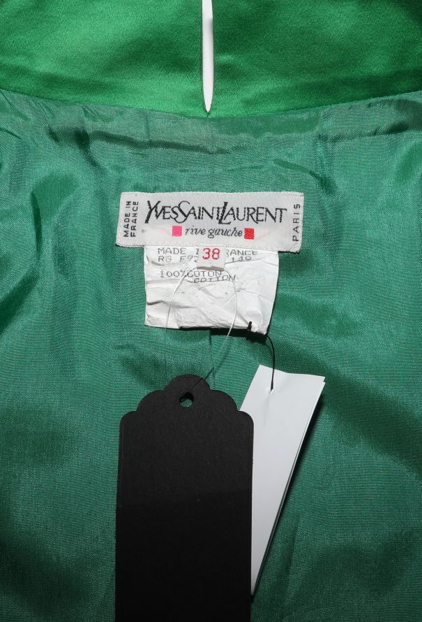 Saint Laurent 1992 Buttoned Satin Blazer - 5