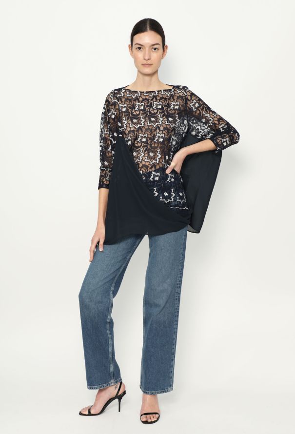 Junya Watanabe S/S 2012 Draped Lace Tunic - 3