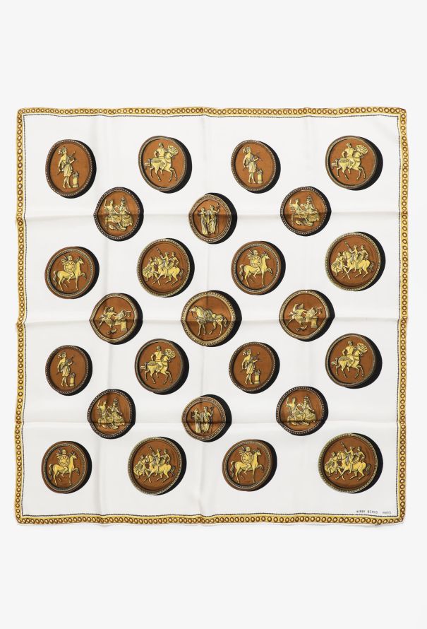 Kirby Beard Roman Coin Silk Carré - 1