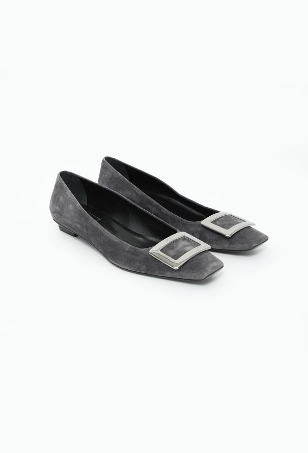 Roger Vivier Suede Trompette Ballerinas - 3