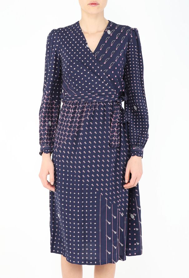Emilio Pucci Graphic Printed Wrap Dress, 1970s - 2
