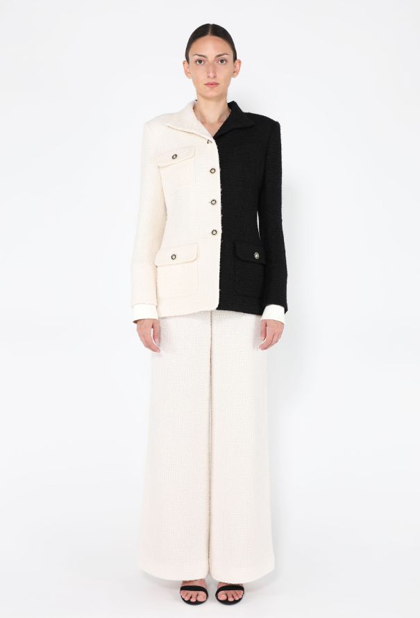 Chanel Bicolor Tweed Tailored Ensemble, Pre-Fall 2020 - 1