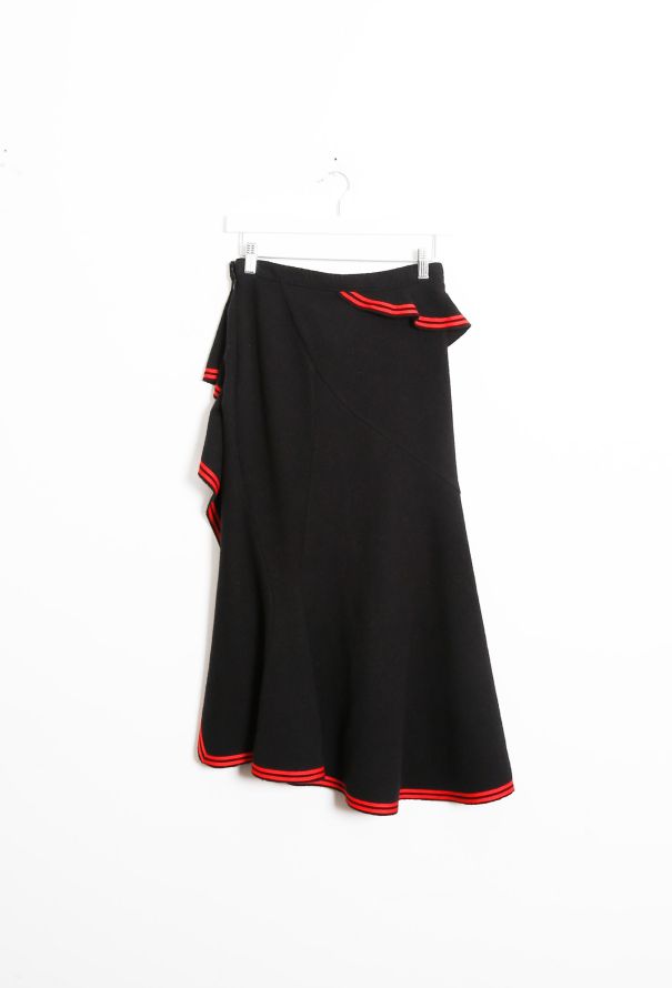 Givenchy F/W 2015 Trim Peplum Wool Skirt - 8