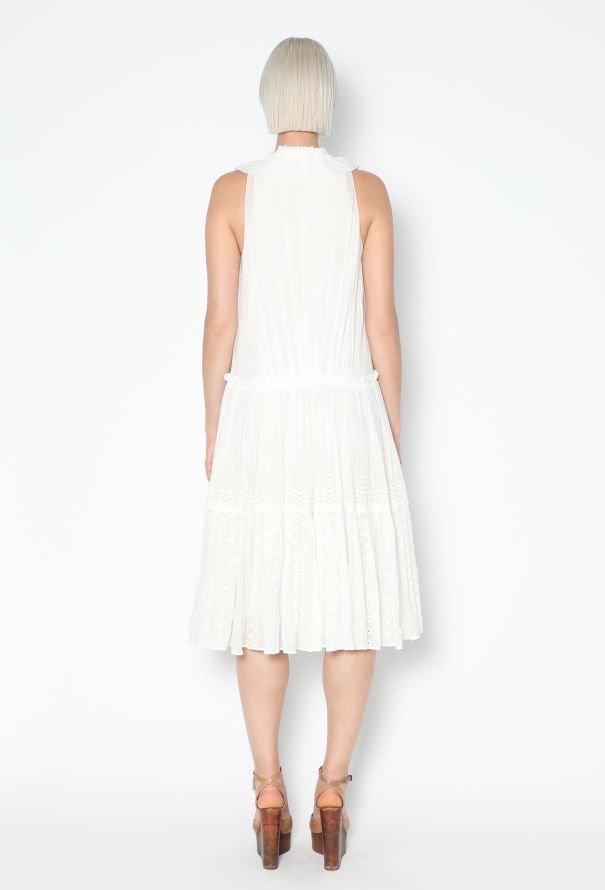 Chloé Resort 2016 Embroidered Ruffled Dress - 5