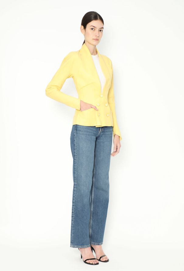 Karl Lagerfeld 1993 Sculpted Linen Jacket - 4