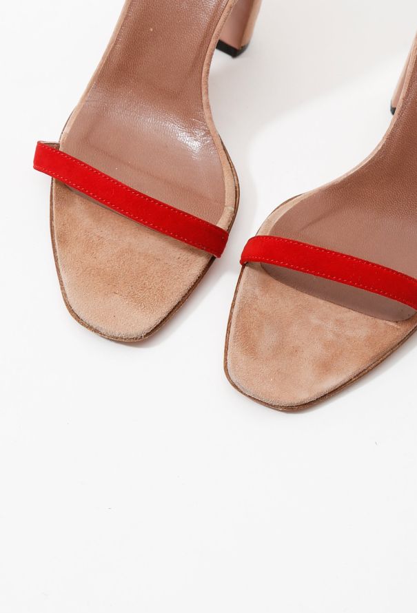 Alaïa Lace Up Suede Sandals - 6