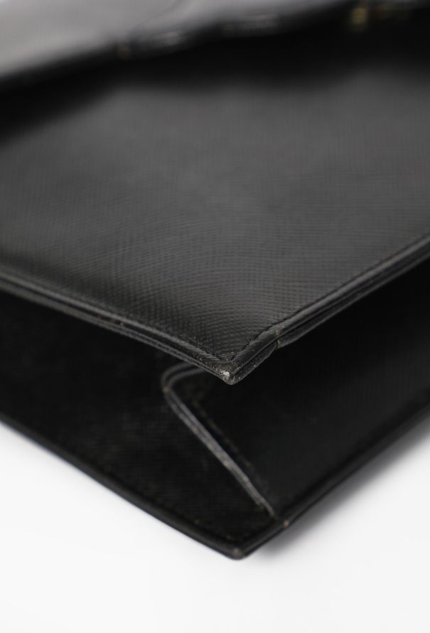 Saint Laurent Vintage Couture Saffiano Leather Pochette - 7