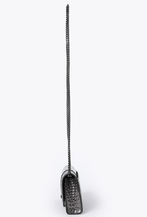 Balenciaga Embossed Hourglass Wallet on Chain - 4