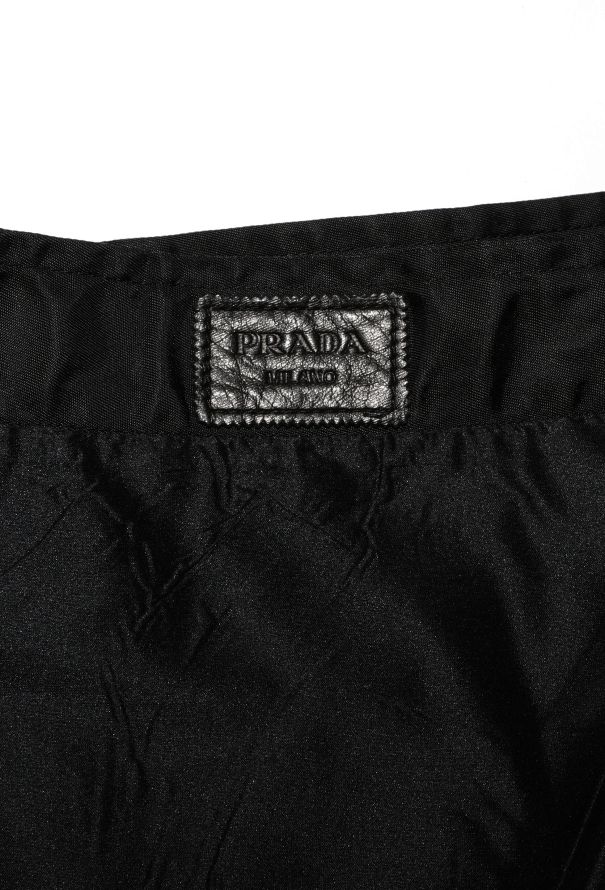 Prada A-Line Nylon Zip Skirt - 5