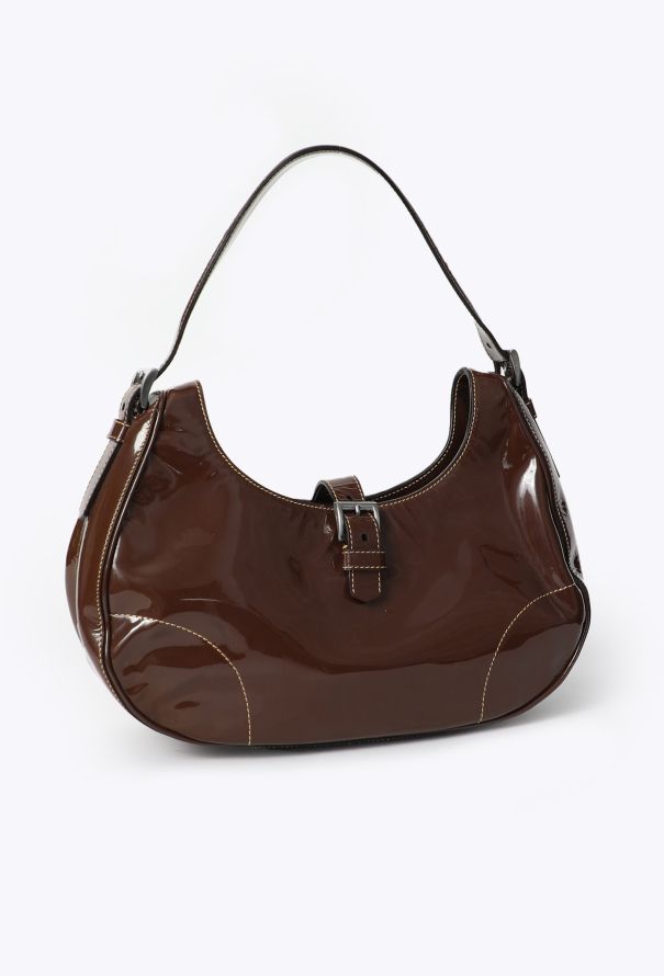 Prada Vintage Patent Shoulder Bag - 3