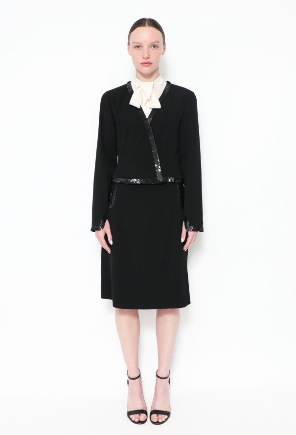 Chanel Sequin Trim Skirt Ensemble - 2
