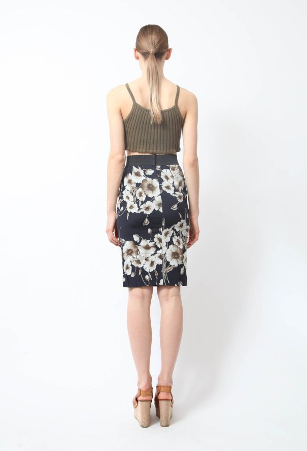 Dolce & Gabbana Floral Pencil Skirt - 4