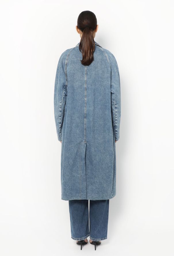 Balenciaga Resort 2019 Belted Denim Trench - 6