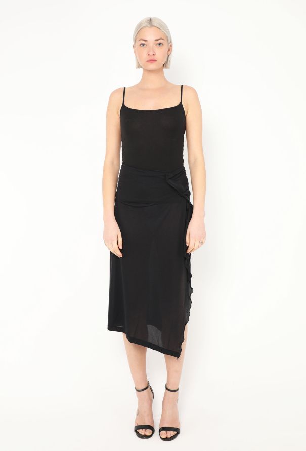 Yohji Yamamoto 1994 Jersey Wrap Slit Ensemble - 3