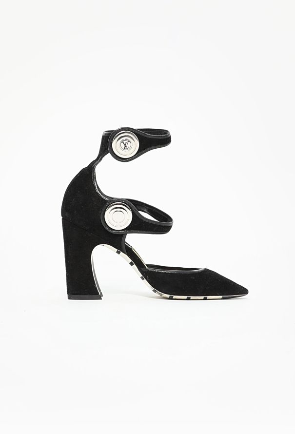 Louis Vuitton Resort 2015 Royal Suede Heels - 1