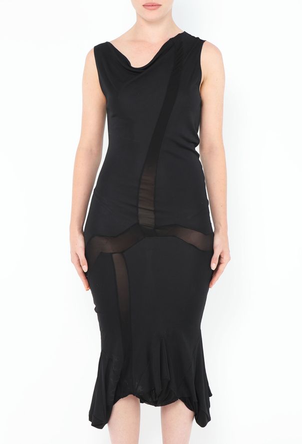 Dior 2006 Cowl-Neck Bodycon Dress - 4