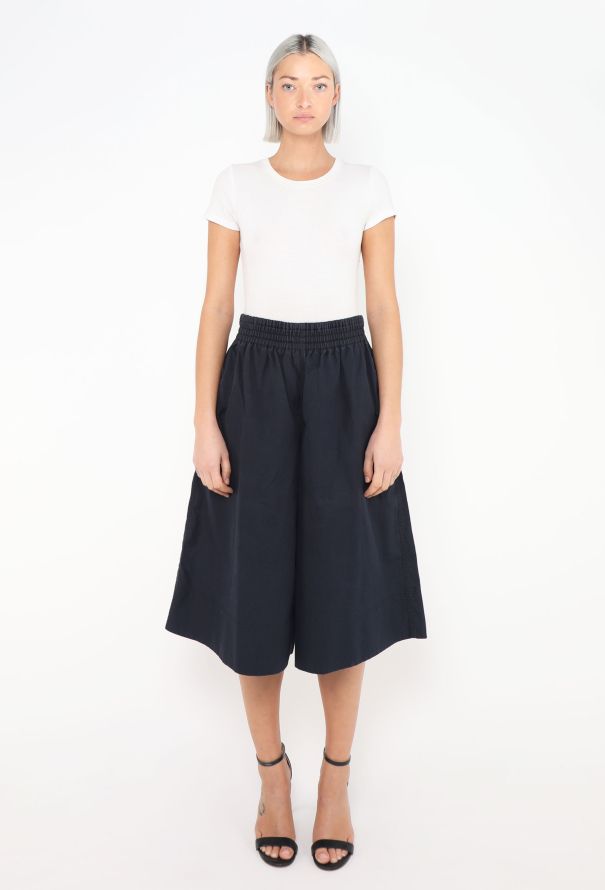 Céline Flared Poplin Culottes - 1