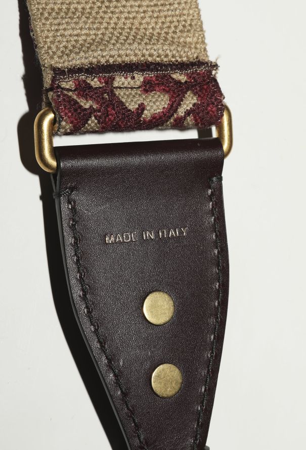 Dior S/S 2019 Burgundy Oblique Bag Strap - 10
